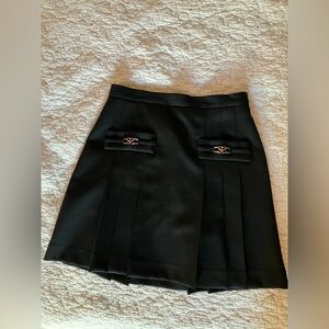 NWOT Sandro Black A-line Mini Skirt